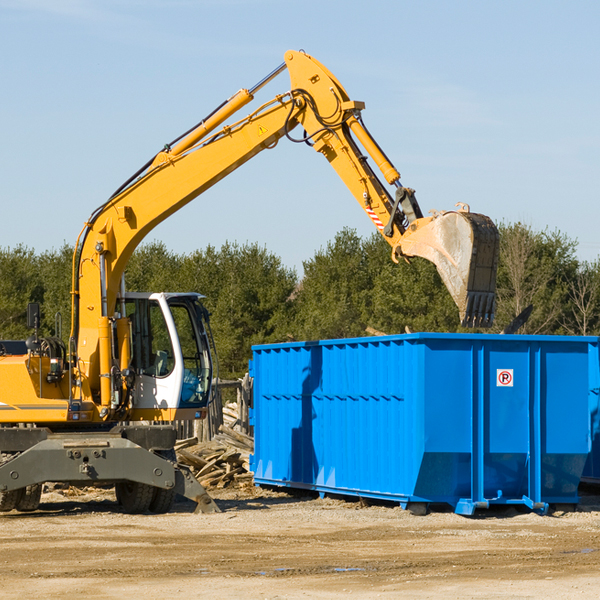 are there any restrictions on where a residential dumpster can be placed in Cutlerville MI